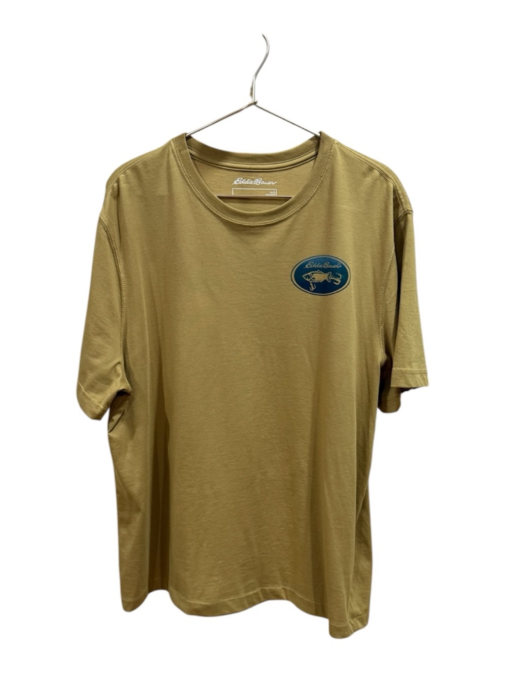 Eddie Bauer Men's Size Large Olive Graphic Short-Sleeve Tee